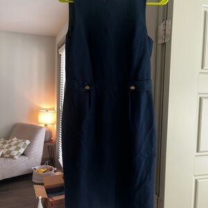 J Crew Navy Blue Sleeveless Dress - Sizs 2